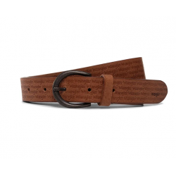 Pánský opasek Wrangler W0E1U1X81 belt cognac, kožený opasek