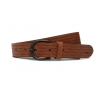 Pánský opasek Wrangler W0E1U1X81 belt cognac, kožený opasek