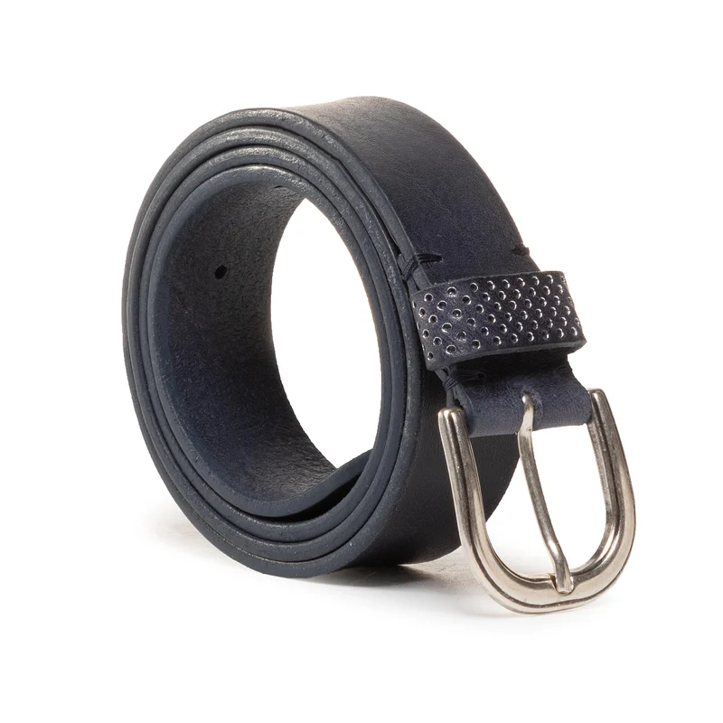 Dámský opasek Wrangler W0E0U1114 belt navy, kožený opasek