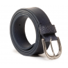 Dámský opasek Wrangler W0E0U1114 belt navy, kožený opasek