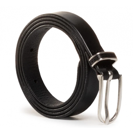 Dámský opasek Wrangler W0D5U1100 belt black, kožený opasek