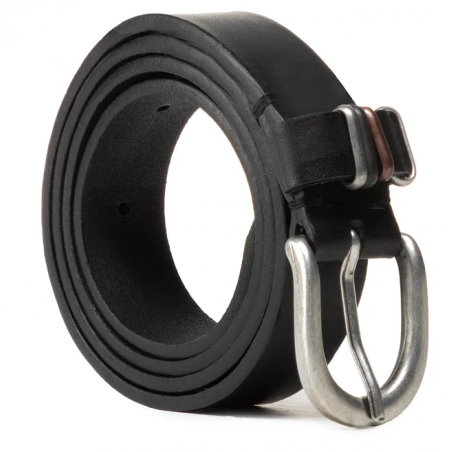 Dámský opasek Wrangler W0G9U1100 belt black, kožený opasek