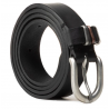 Dámský opasek Wrangler W0G9U1100 belt black, kožený opasek