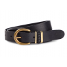 Dámský opasek Wrangler W0B86U101 Detail belt black, kožený opasek