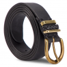 Dámský opasek Wrangler W0B86U101 Detail belt black, kožený opasek