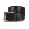 Pánský opasek Wrangler W0B78U101 Bossing belt black, kožený opasek