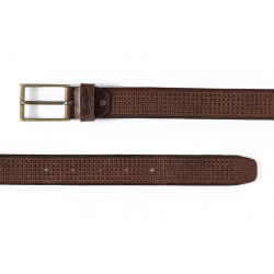 Pánský opasek Wrangler W0B67U185 belt leather cane, kožený opasek