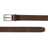 Pánský opasek Wrangler W0B67U185 belt leather cane, kožený opasek