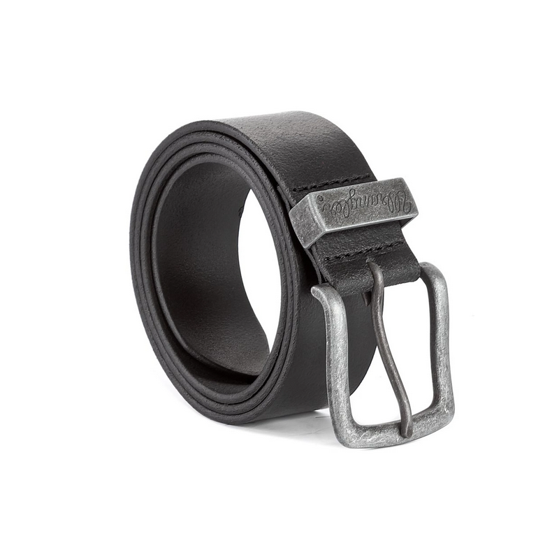 Pánský opasek Wrangler W0080US01 belt black, kožený opasek