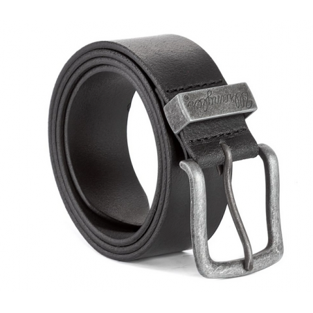 Pánský opasek Wrangler W0080US01 belt black, kožený opasek