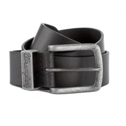 Pánský opasek Wrangler W0080US01 belt black, kožený opasek