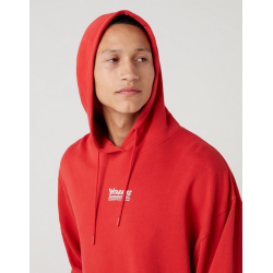 Pánská mikina Wrangler W6E1HAXA4 Hoodie rococco red