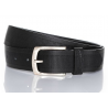 Pánský opasek Wrangler W0B36U201 belt zigzag emboss black, kožený opasek