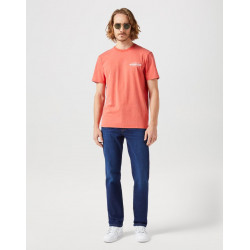 Tričko pánské Wrangler 112351267 graphic tee burnt sienna