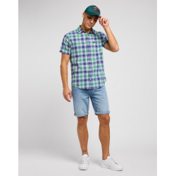 Košile pánská Lee 112349961 button down ss dandy green