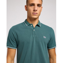 Polo pánské  Lee 112349951 pique polo evergreen