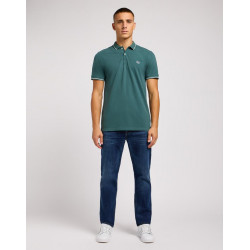 Polo pánské  Lee 112349951 pique polo evergreen