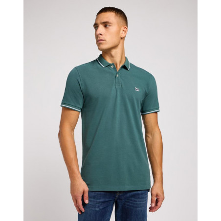 Polo pánské  Lee 112349951 pique polo evergreen