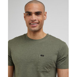 Pánské tričko Lee 112341708 L66JWTA61 ultimate pocket tee olive grove