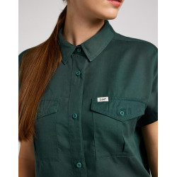 Košile dámská Lee 112350270 drapey shirt evergreen