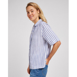 Košile dámská Lee 112350749 camp shirt surf blue